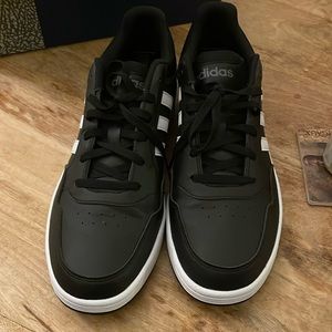 Adidas Hoops 3.0 Low. Black White Stripes. Size 13.